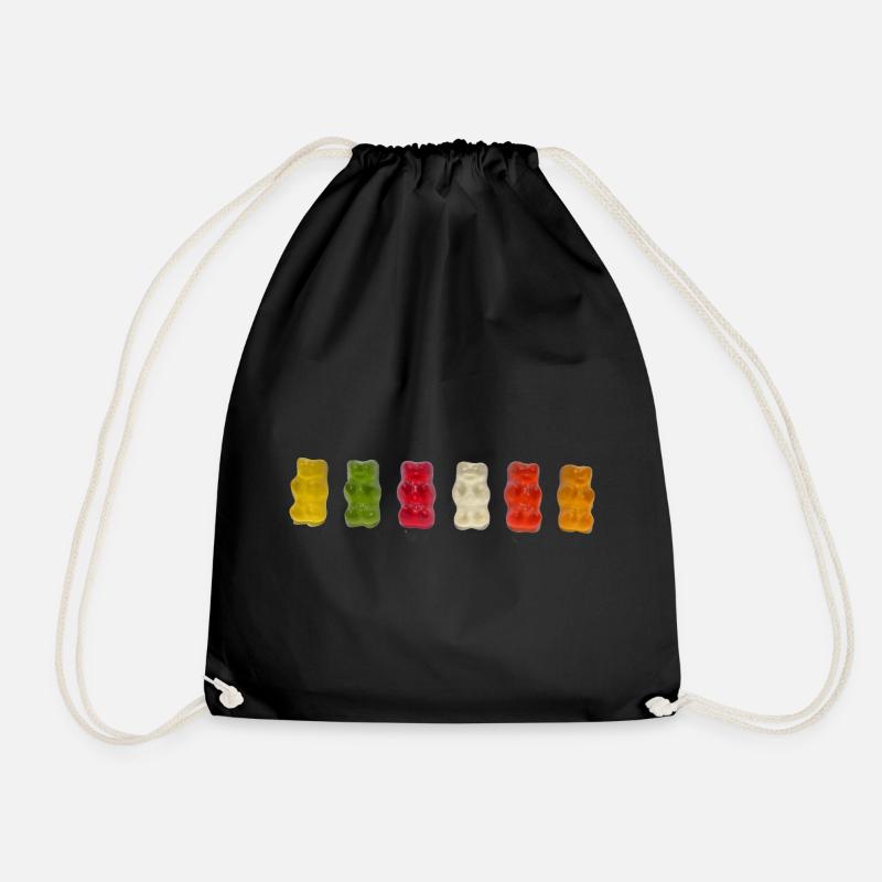 Gummibären - Turnbeutel - Schwarz