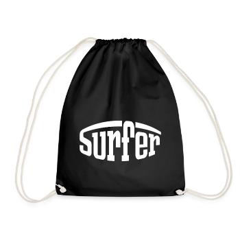 surfeur - Sac de sport léger - noir - Devant
