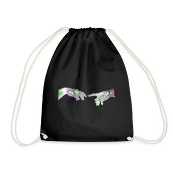 La création de Michel-Ange d'Adam Lineart - Sac de sport léger - noir - Devant