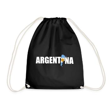 Argentina - Drawstring Bag - black - Front