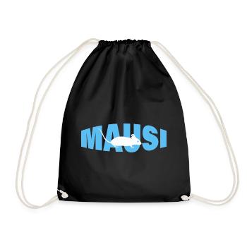 MAUSI - Turnbeutel - Schwarz - Vorne
