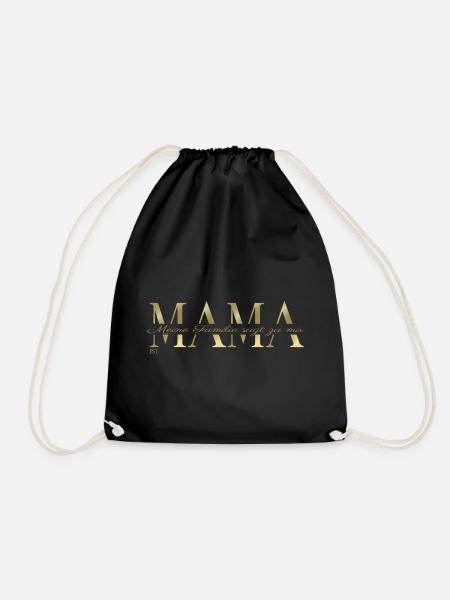 Mutter T-Shirt Geschenkidee Beste Mutter - Turnbeutel - Schwarz