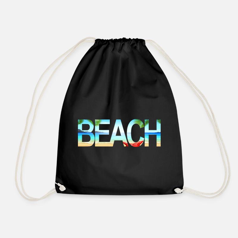 Beach - Turnbeutel - Schwarz