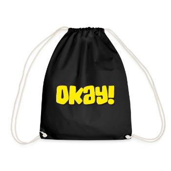 Okay - Turnbeutel - Schwarz - Vorne