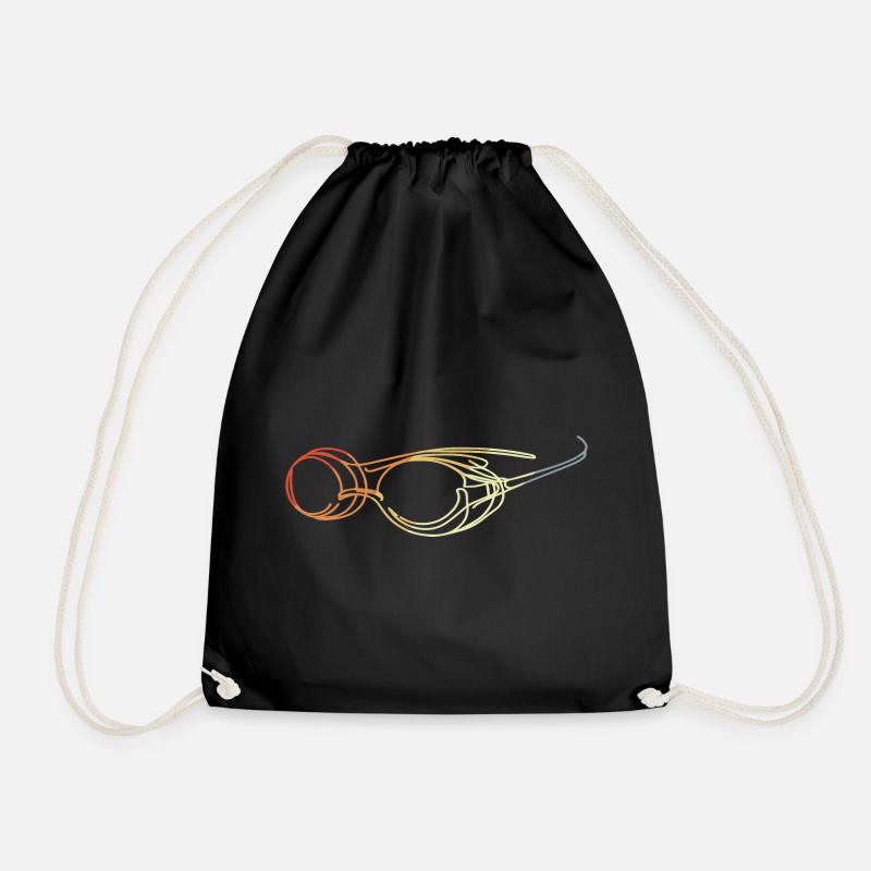 Lunettes de natation Dessin - Sac de sport léger - noir