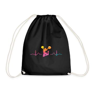 Cheerleader Cheer Mom Cheerleading - Drawstring Bag - black - Front