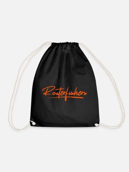 Routerfishers Classic 2 - Drawstring Bag - black