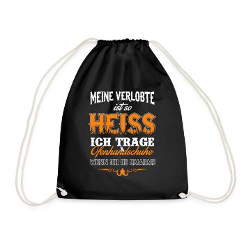 Meine Verlobte ist so heiß - Turnbeutel - Schwarz - Vorne