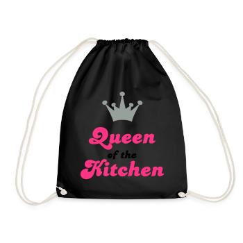 cooking - Drawstring Bag - black - Front