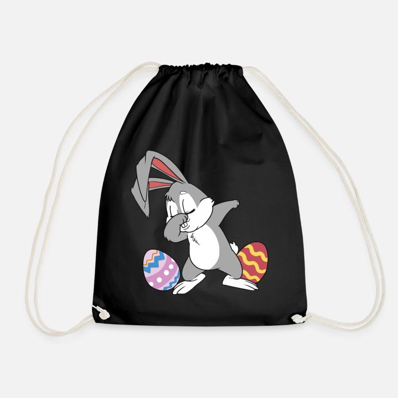 It is Easter - Drawstring Bag - black