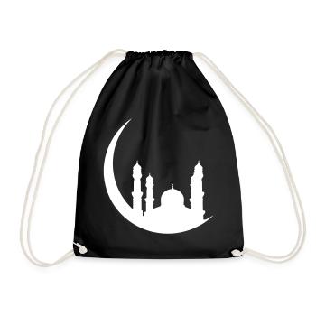 mosquée islam demi-lune relegion foi turquie demo - Sac de sport léger - noir - Devant