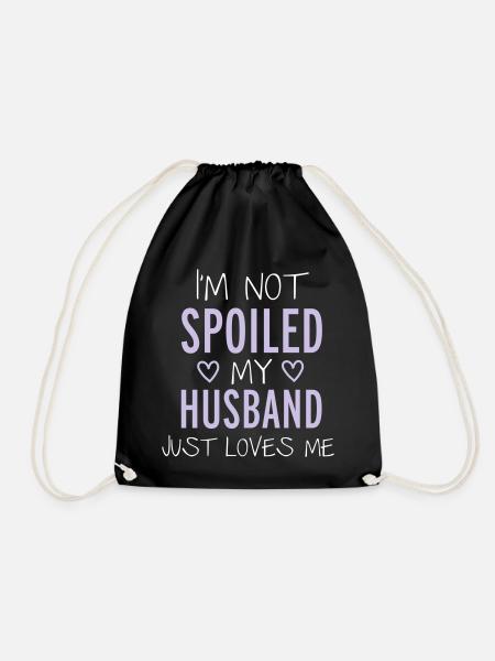 Spoiled - Drawstring Bag - black