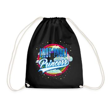 Not your Princess (Rainbow) - Drawstring Bag - black - Front