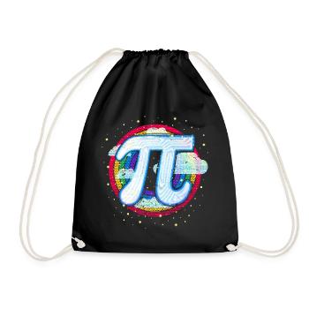 Pi (Regenbogen) - Turnbeutel - Schwarz - Vorne