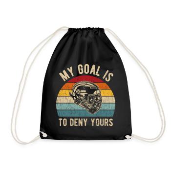 Hockey gardien de but gardien de but gardien de but disant - Sac de sport léger - noir - Devant
