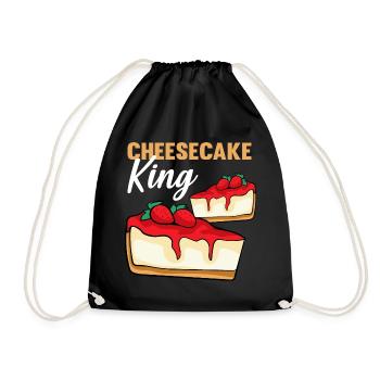 Cheesecake King - Drawstring Bag - black - Front