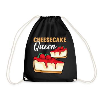 Cheesecake Queen - Drawstring Bag - black - Front