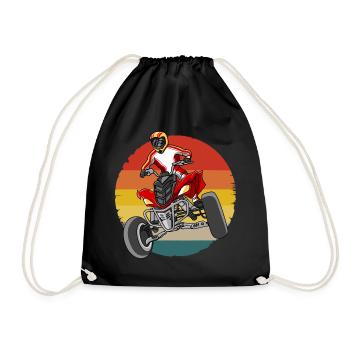 Motard tout-terrain Quad Vintage Quad Rider - Sac de sport léger - noir - Devant