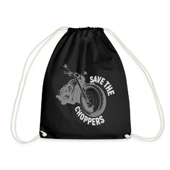 save the choppers moto bike biker - Sac de sport léger - noir - Devant