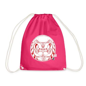 Daruma_S - Turnbeutel - Fuchsia - Vorne