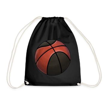 Basketball Sticker Basketball Lovers - Drawstring Bag - black - Front