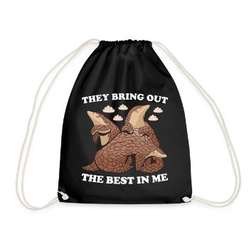 Ils font ressortir le meilleur de moi Pangolin - Sac de sport léger - noir - Devant