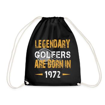 Legendärer Golfer Werden 1972 Geboren - Golf - Turnbeutel - Schwarz - Vorne
