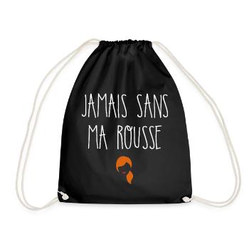 Jamais sans ma rousse - Sac de sport léger - noir - Devant