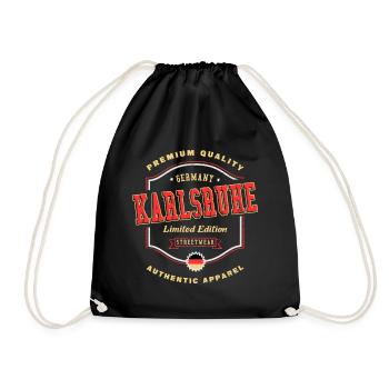 Karlsruhe Allemagne City Font Vintage Retro - Sac de sport léger - noir - Devant