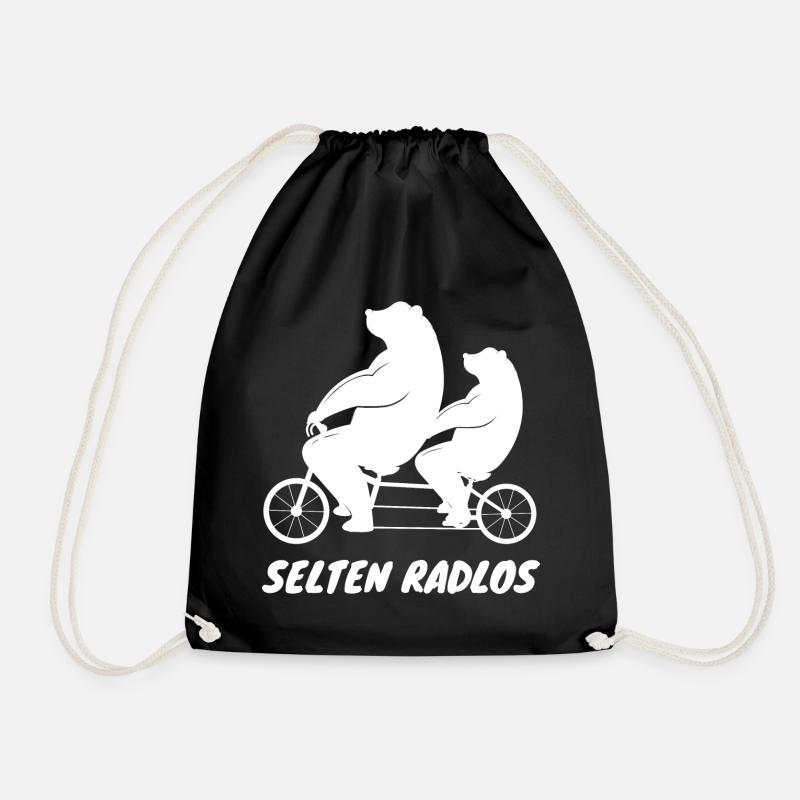 Selten Radlos - Bären - Turnbeutel - Schwarz