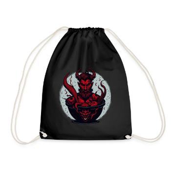 Devil Demon Halloween Hells Kitchen - Drawstring Bag - black - Front