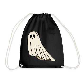 Halloween fantôme - Sac de sport léger - noir - Devant