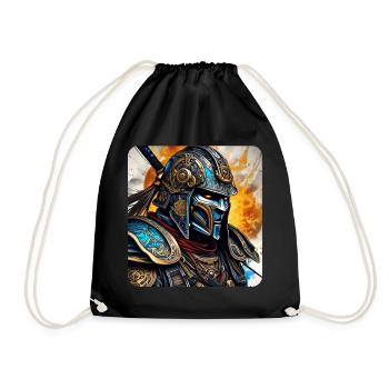 Fier Cyborg Samurai Japon Asie Ninja - Sac de sport léger - noir - Devant