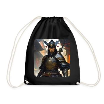 Fier Guerrier Samouraï Japon Asie Kendo Ninja - Sac de sport léger - noir - Devant
