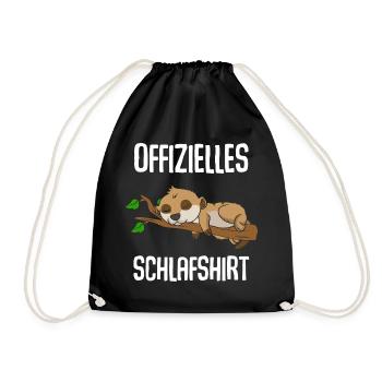 T-shirt de nuit officiel Meerkat - Sac de sport léger - noir - Devant