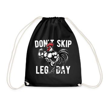 Ne Pas Skip Leg Day Palestra GYM Spiritosa Drôle - Sac de sport léger - noir - Devant