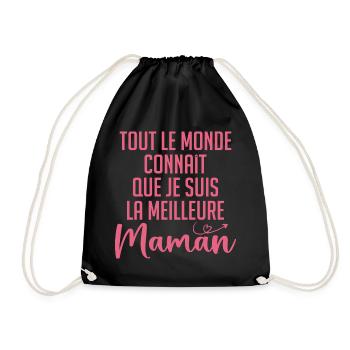 Tout le Monde Connaît Je Suis La Meilleur Maman - Sac de sport léger - noir - Devant
