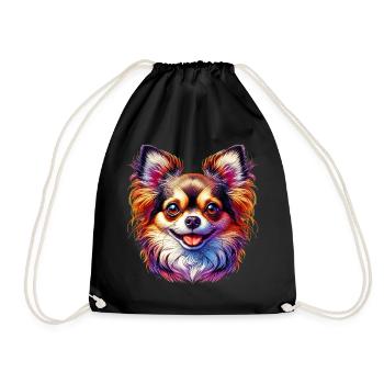 Chien Chihuahua - Sac de sport léger - noir - Devant