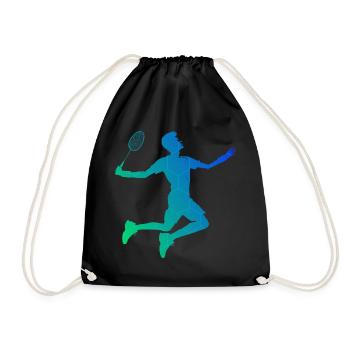 Badminton Badminton Squash Homme Joueur de Badminton - Sac de sport léger - noir - Devant