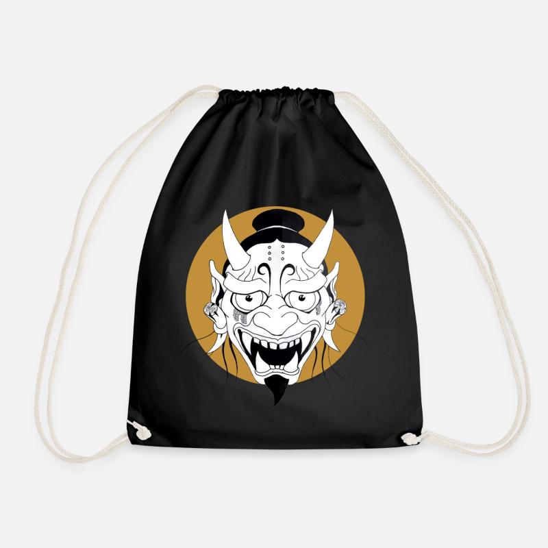 Oni Maske  - Turnbeutel - Schwarz