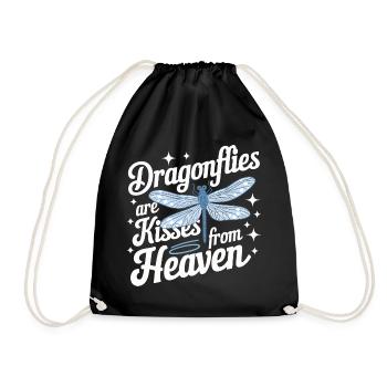 Dragonfly Dragonflies Insects Nature - Drawstring Bag - black - Front