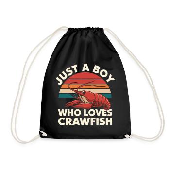 Homards, crabes, crevettes, fruits de mer - Sac de sport léger - noir - Devant
