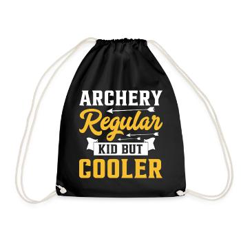 Tir à l’arc : un enfant comme un enfant ordinaire, mais plus cool - Sac de sport léger - noir - Devant