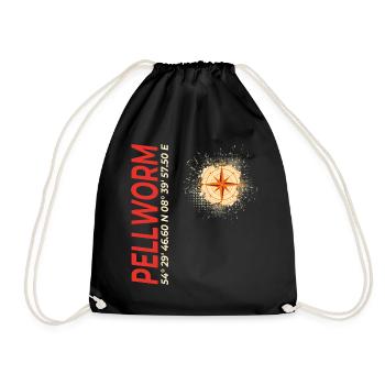 Pellworm - Turnbeutel - Schwarz - Vorne