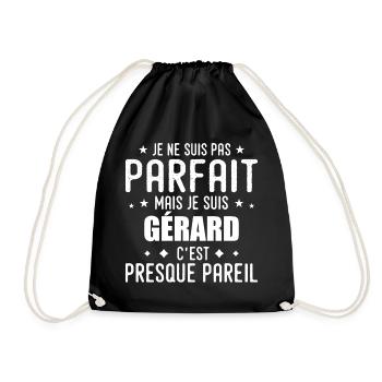 Gérard : authentique, imparfait, top, perfection - Sac de sport léger - noir - Devant