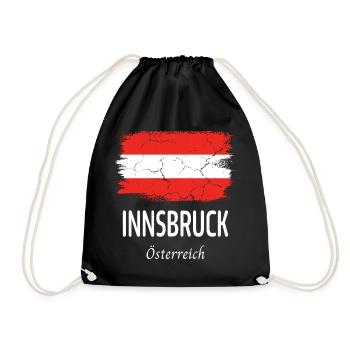 Innsbruck - Turnbeutel - Schwarz - Vorne
