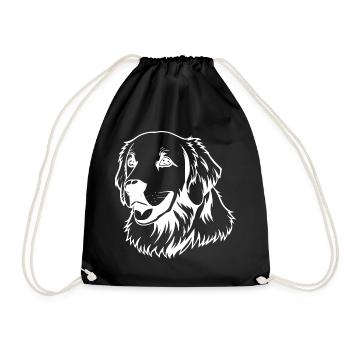 Golden Retriever Dog Head T-shirt Cadeau - Sac de sport léger - noir - Devant
