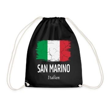 San Marino - Turnbeutel - Schwarz - Vorne