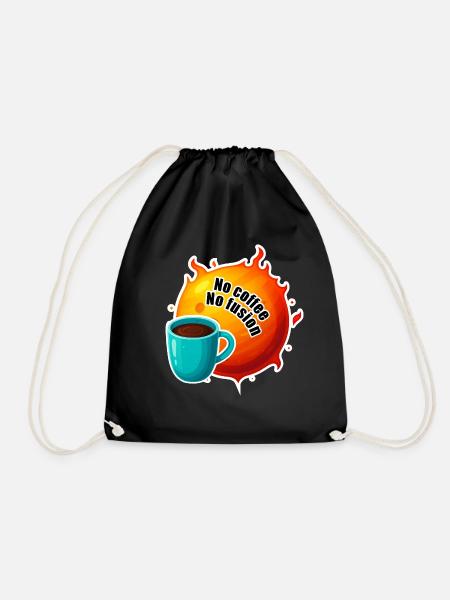 Sun No Coffee No Fusion - Turnbeutel - Schwarz