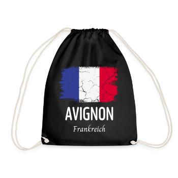 Avignon - Drawstring Bag - black - Front